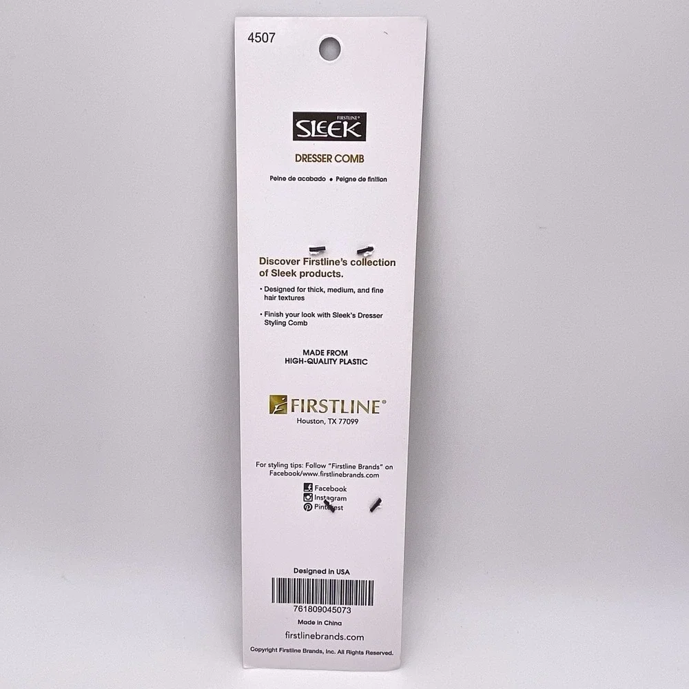 SLEEK® Trust Me With Your Classic Style Dresser Comb Medium & Fine‎ Teeth